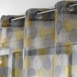 Lot de 2 Voilages a oeillets 140 x 240 cm imprimé Palpito Jaune, image n° 3