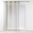 Lot de 2 Voilages à oeillets 140 x 240 cm liseré blanc Louise Beige, image n° 2