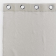 Lot de 2 Voilages à oeillets 140 x 240 cm liseré blanc Louise Beige, image n° 4