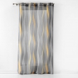 Lot de 2 Voilages a oeillets 140 x 240 cm Ondulys Jaune/Anthracite, image n° 2