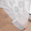 Lot de 2 Voilages a oeillets 140 x 240 cm sablés  imprimés metallisé Milo Argent, image n° 4