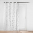 Lot de 2 Voilages a oeillets 140 x 240 cm sablés  imprimés metallisé Milo Argent, image n° 2