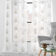 Lot de 2 Voilages a oeillets 140 x 240 cm voile sablé brodé Palmaris Beige, image n° 5