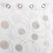 Lot de 2 voilages a oeillets 140 x 240 cm voile sable imprimé metallisé Oliane, image n° 4