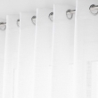 Lot de 2 voilages baie vitrée 400 x 240 cm - Effet lin tissé Haltona Blanc, image n° 3