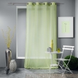 Lot de 2 voilages froissé 140 x 240 cm polycoton uni Mitsy Vert, image n° 3