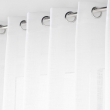 Lot de 2 voilages grande largeur à œillets 300 x 240 cm - Effet lin tissé Haltona Blanc, image n° 3