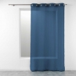 Lot de 2 voilages uni 140 x 240 cm étamine Telma Bleu marine, image n° 4