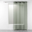 Lot de 2 voilages uni 140 x 240 cm étamine Telma Vert kaki, image n° 2