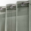 Lot de 2 voilages uni 140 x 240 cm étamine Telma Vert kaki, image n° 3