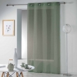 Lot de 2 voilages uni 140 x 240 cm étamine Telma Vert kaki, image n° 4