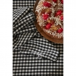 lot de 3 serviettes 40 x 40 cm gaze de coton tissée teinte vickie truffe, image n° 4