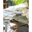 Lot de 3 serviettes gaze de coton 40 x 40 cm gaia romarin Kaki, image n° 2