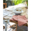 Lot de 3 serviettes gaze de coton 40 x 40 cm gaïa rose pêche Rose, image n° 2