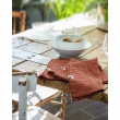 Lot de 3 serviettes gaze de coton 40 x 40 cm gaia terracotta Orange, image n° 2