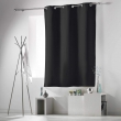 Lot de 4 rideaux à œillets occultants unis petite hauteur 140 x 180 cm - Noir, image n° 5