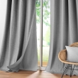 Lot de 4 Rideaux &agrave; Oeillets avec Doublure Amovible (140 x 260 cm) Coverline Anthracite, Thermiques & 100% Occultant, image n° 4