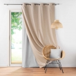 Lot de 4 Rideaux &agrave; Oeillets avec Doublure Amovible (140 x 260 cm) Coverline Beige, Thermiques & 100% Occultant, image n° 3