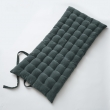 Matelas de sol 60 x 120 velours de coton césar ardoise Gris foncé, image n° 1