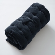 Matelas de sol 60 x 120 velours de coton césar minuit Bleu foncé, image n° 2