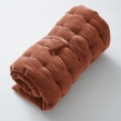 Matelas de sol 60 x 120 velours de coton césar terracotta Orange, image n° 3