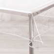 Nappe cristal rectangle 140 x 240 cm pvc uni 15/100e garden/biais Blanc, image n° 2