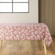 Nappe rectangle 140 x 240 cm microfibre imprimee bellys Terracotta, image n° 1