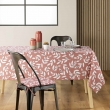 Nappe rectangle 140 x 240 cm microfibre imprimee bellys Terracotta, image n° 3