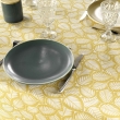Nappe rectangle 140 x 240 cm microfibre imprimee divany Jaune, image n° 4