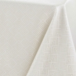 Nappe rectangle 140 x 250 cm jacquard enduit azuline Naturel, image n° 2