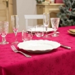 Nappe rectangle 140 x 300 cm jacquard flocons Rouge, image n° 4