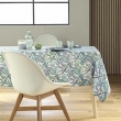 Nappe rectangle 145 x 240 cm polyester imprime stylis Vert, image n° 3