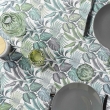 Nappe rectangle 145 x 240 cm polyester imprime stylis Vert, image n° 4