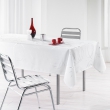 Nappe rectangle 150 x 240 cm polyester imprime argent bully Blanc, image n° 1
