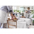 Nappe rectangle 150 x 250 cm Gaze de coton Gris clair, image n° 2
