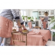 Nappe rectangle 150 x 250 cm Gaze de coton Rose pêche, image n° 2