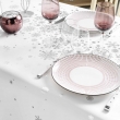 Nappe rectangle 150 x 300 cm polyester imprime argent constellation Blanc, image n° 2