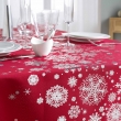 Nappe rectangle 150 x 300 cm polyester imprime argent constellation Rouge, image n° 2