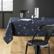 Nappe rectangle 150 x 300 cm polyester imprime metallise sapin Marine/argent, image n° 3
