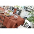 Nappe rectangle 150 x 350 cm Gaze de coton Terracotta, image n° 1