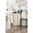 nappe rectangle 150 x 350 cm gaze de coton tissée teinte vickie pampa, image n° 2
