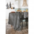nappe rectangle 150 x 350 cm gaze de coton tissée teinte vickie truffe, image n° 2