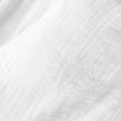 Nappe ronde (0) 180 cm gaze de coton unie Gaïa Blanc, image n° 2