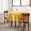 Nappe ronde (0) 180 cm gaze de coton unie gaïa safran Jaune, image n° 1