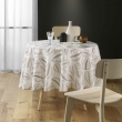 Nappe ronde (0) 180 cm polyester imprime alma Naturel, image n° 3