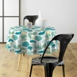 Nappe Ronde 160 cm PVC Textilia Plantania - Bleu, image n° 3