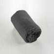 Pack 4 pcs housse de couette 240 x 220 cm  en flanelle de coton Candice Anthracite, image n° 4