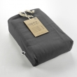 Pack 4 pcs housse de couette 240 x 220 cm  en flanelle de coton Candice Anthracite, image n° 5