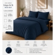 Pack complet housse de couette percale 78 fils pour lit 140 x 190 cm Bleu nuit, image n° 2