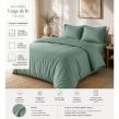 Pack complet housse de couette percale 78 fils pour lit 140 x 190 cm Tilleul, image n° 2